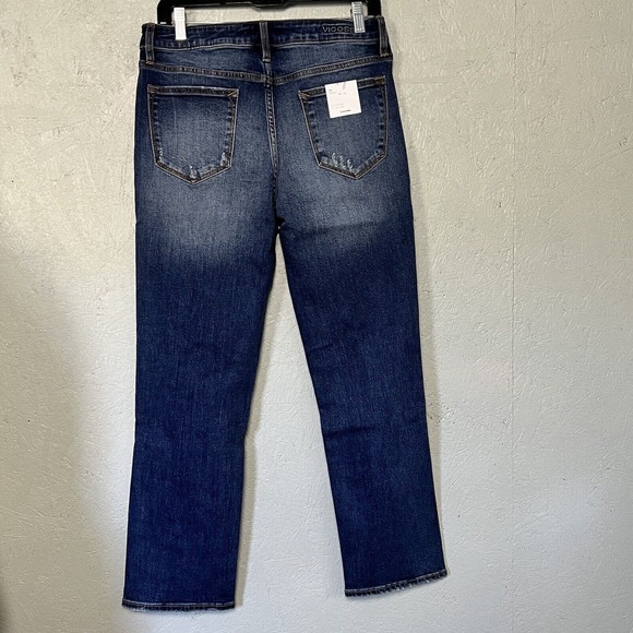 VIGOSS Frankie High Rise Slim Straight Distressed Jeans Size 29 Style# VC-P01704 - Picture 2 of 9